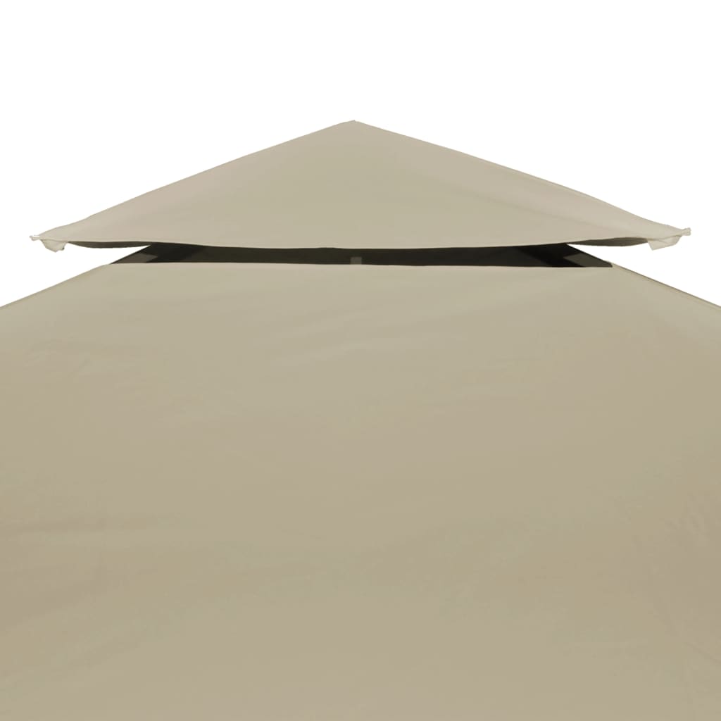 Water-proof Gazebo Cover Canopy Replacement 310 g / mÂ² Beige 3 x 3 m