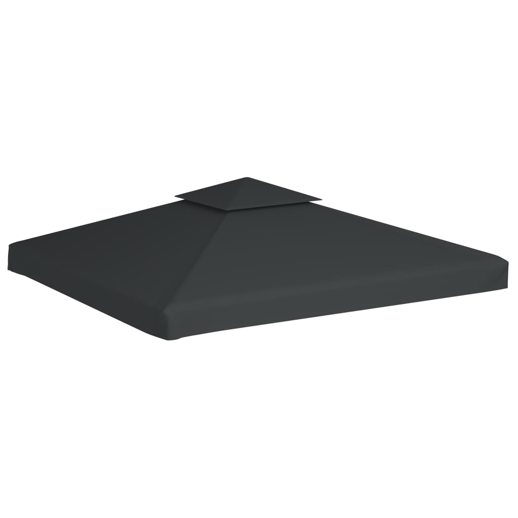 Water-proof Gazebo Cover Canopy 310 g / mÂ² Dark Grey 3 x 3 m