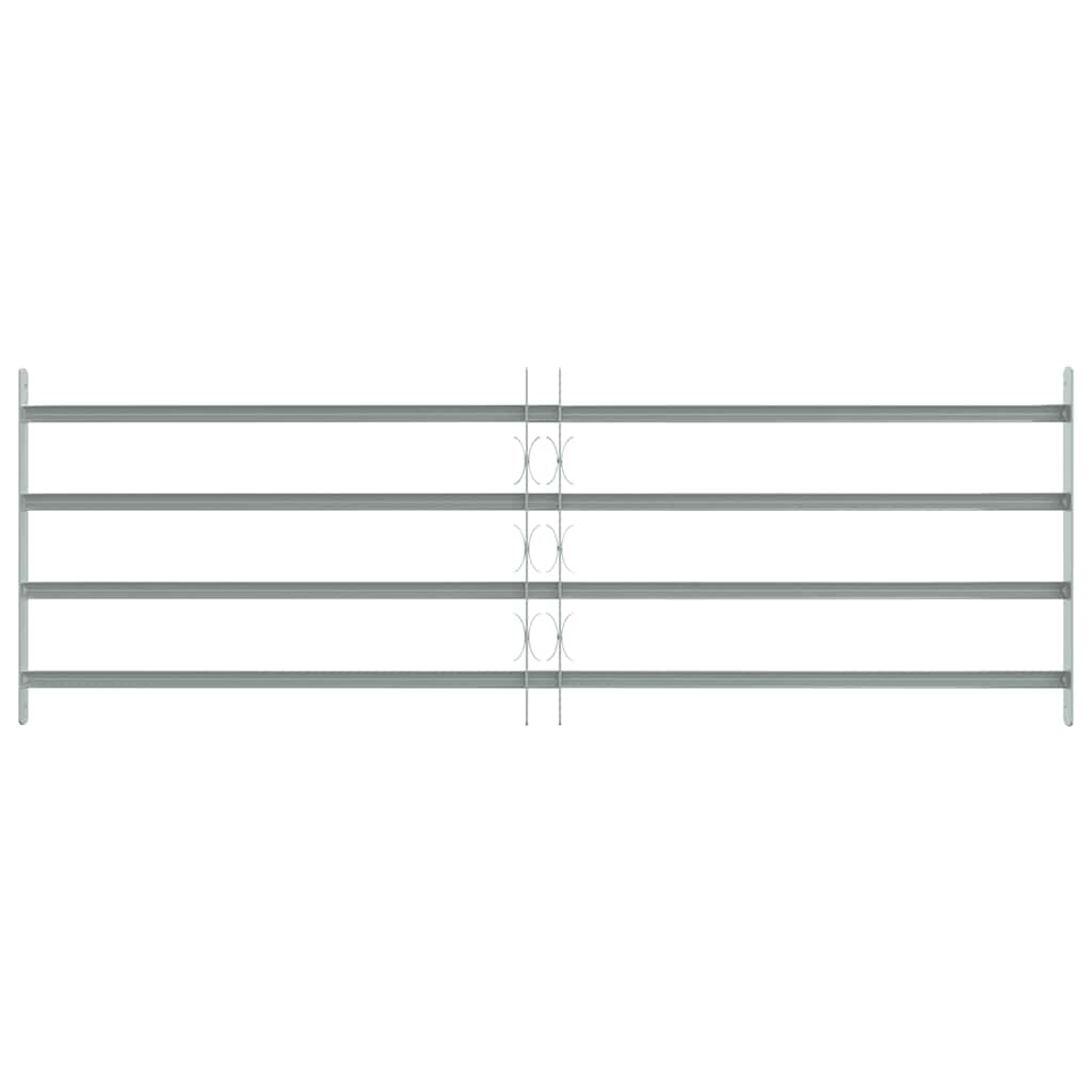 Adjustable Security Grille for Windows with 4 Crossbars 1000-1500 mm