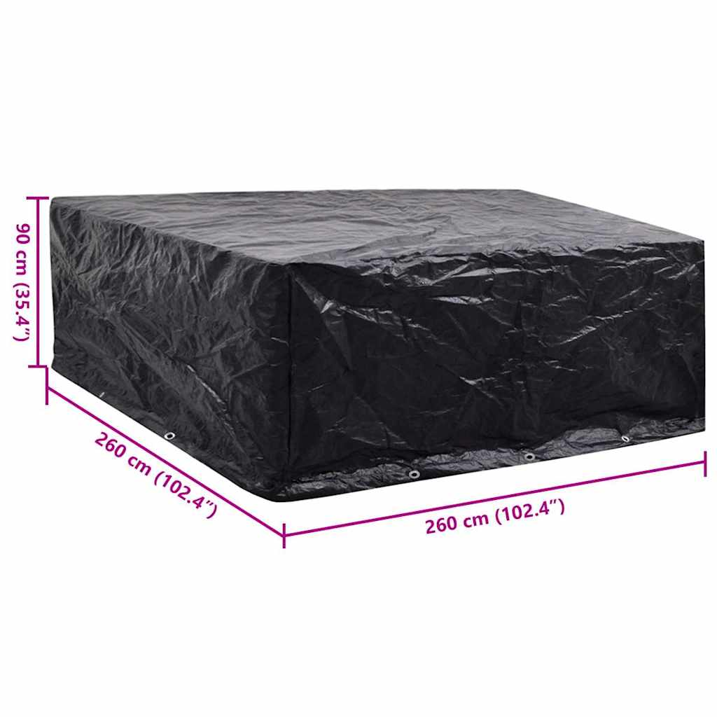 Garden Furniture Cover 10 Eyelets 260x260x90 cm
