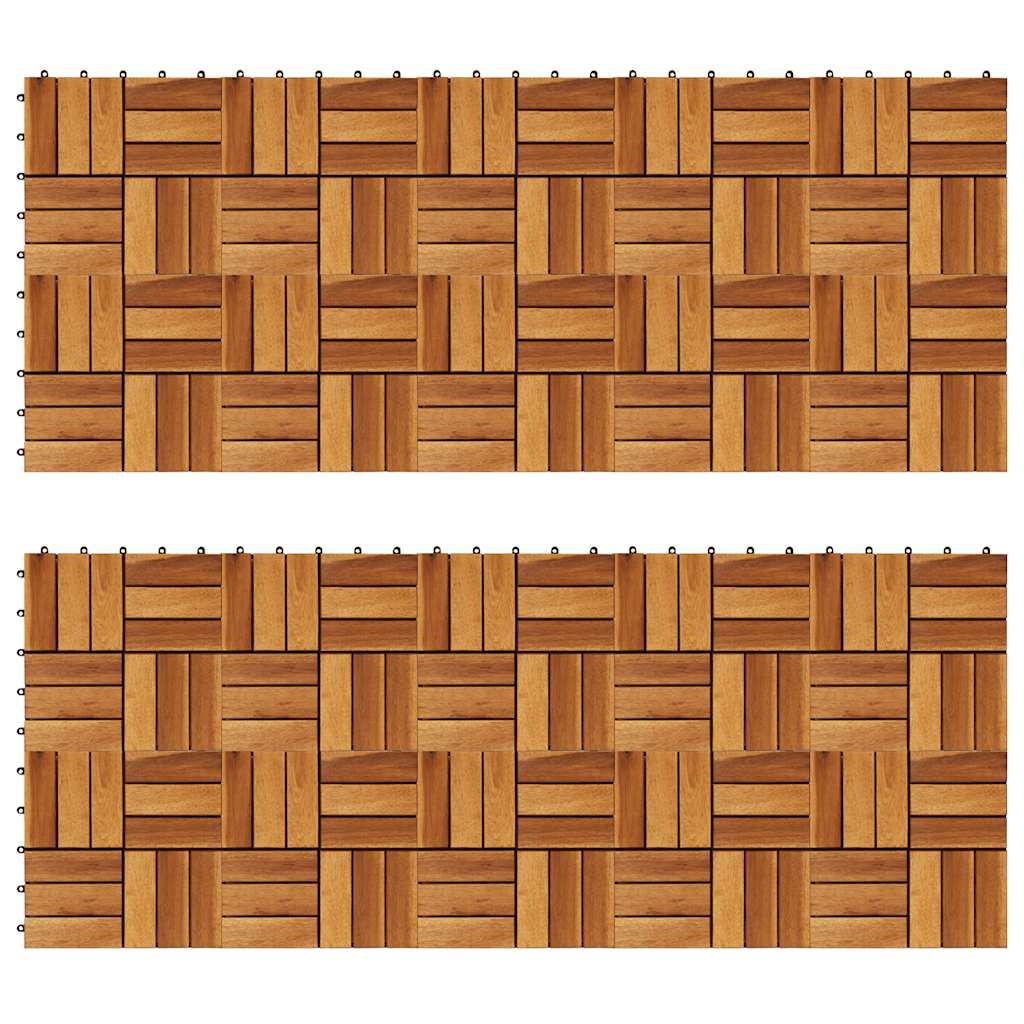 Decking Tiles 30 x 30 cm Acacia Set of 20