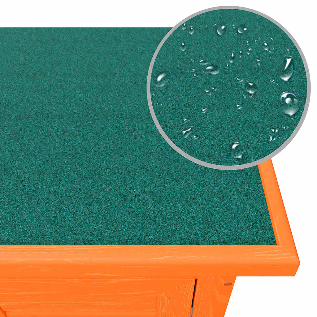 Outdoor Rabbit Hutch Small Pet Cage 4 Door Wood