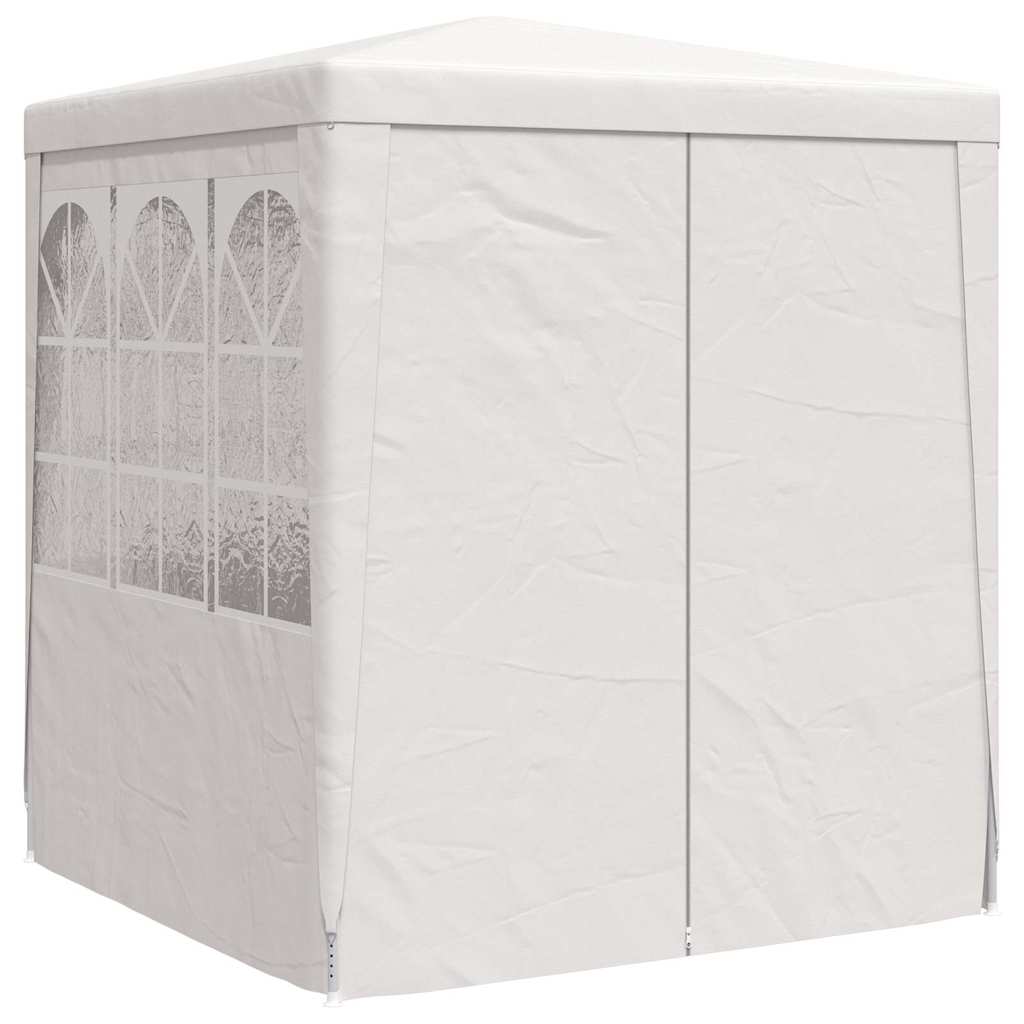 Professional Party Tent with Side Walls 2.5x2.5 m White 90 g/mÂ²