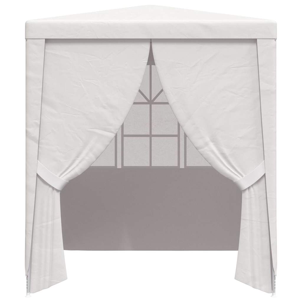 Professional Party Tent with Side Walls 2.5x2.5 m White 90 g/mÂ²