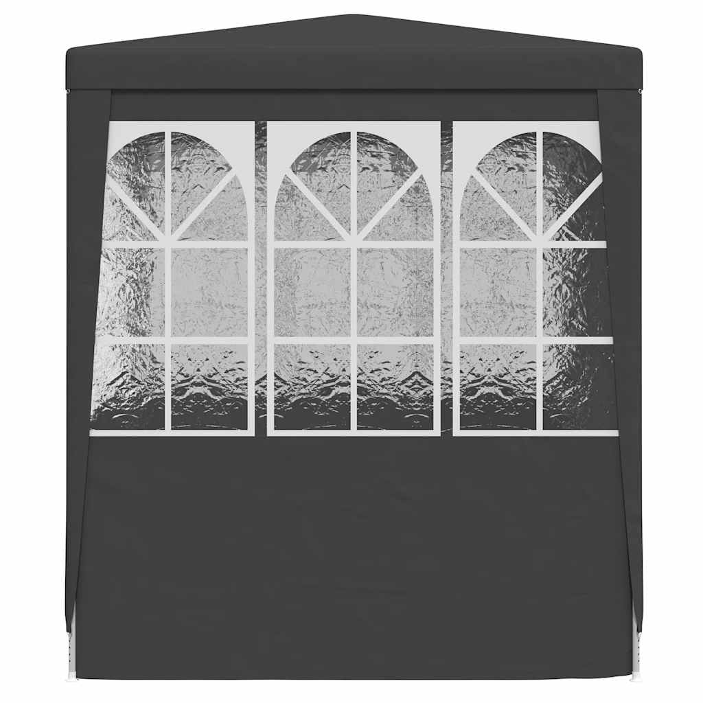 Professional Party Tent with Side Walls 2x2 m Anthracite 90 g/mÂ²
