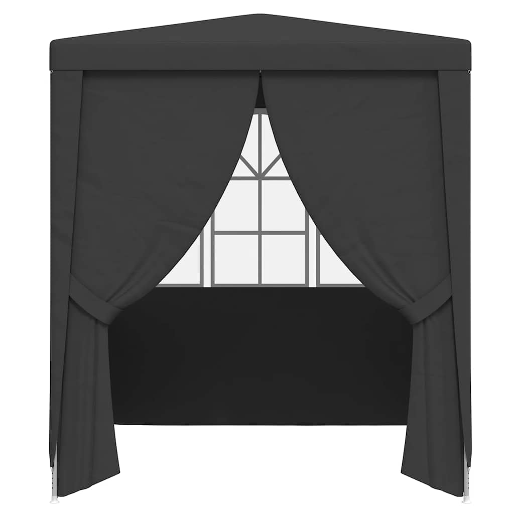 Professional Party Tent with Side Walls 2.5x2.5 m Anthracite 90 g/mÂ²