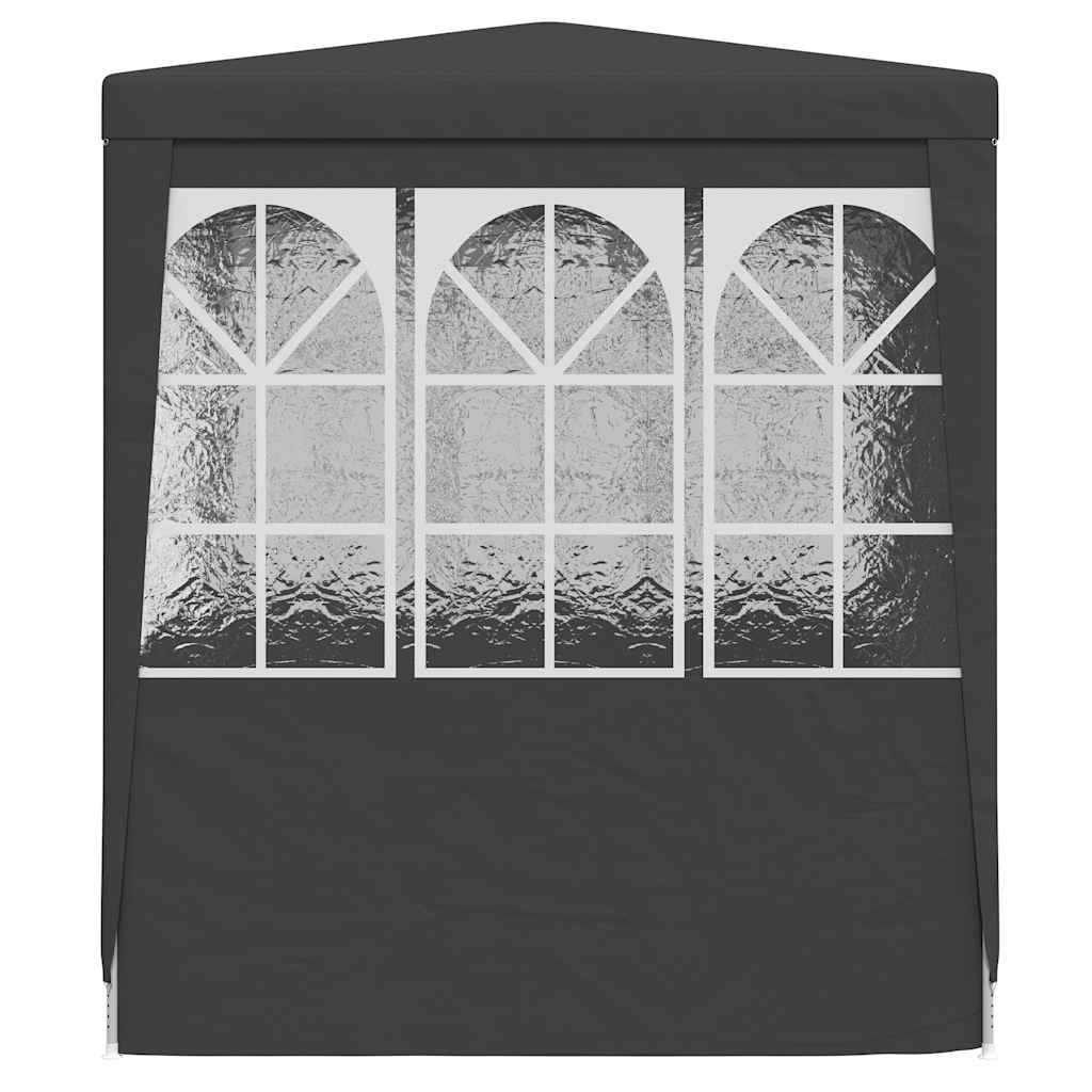 Professional Party Tent with Side Walls 2.5x2.5 m Anthracite 90 g/mÂ²