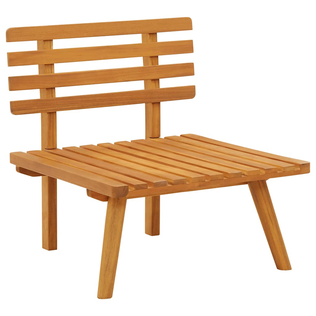 Garden Chair with Cushions Solid Acacia Wood