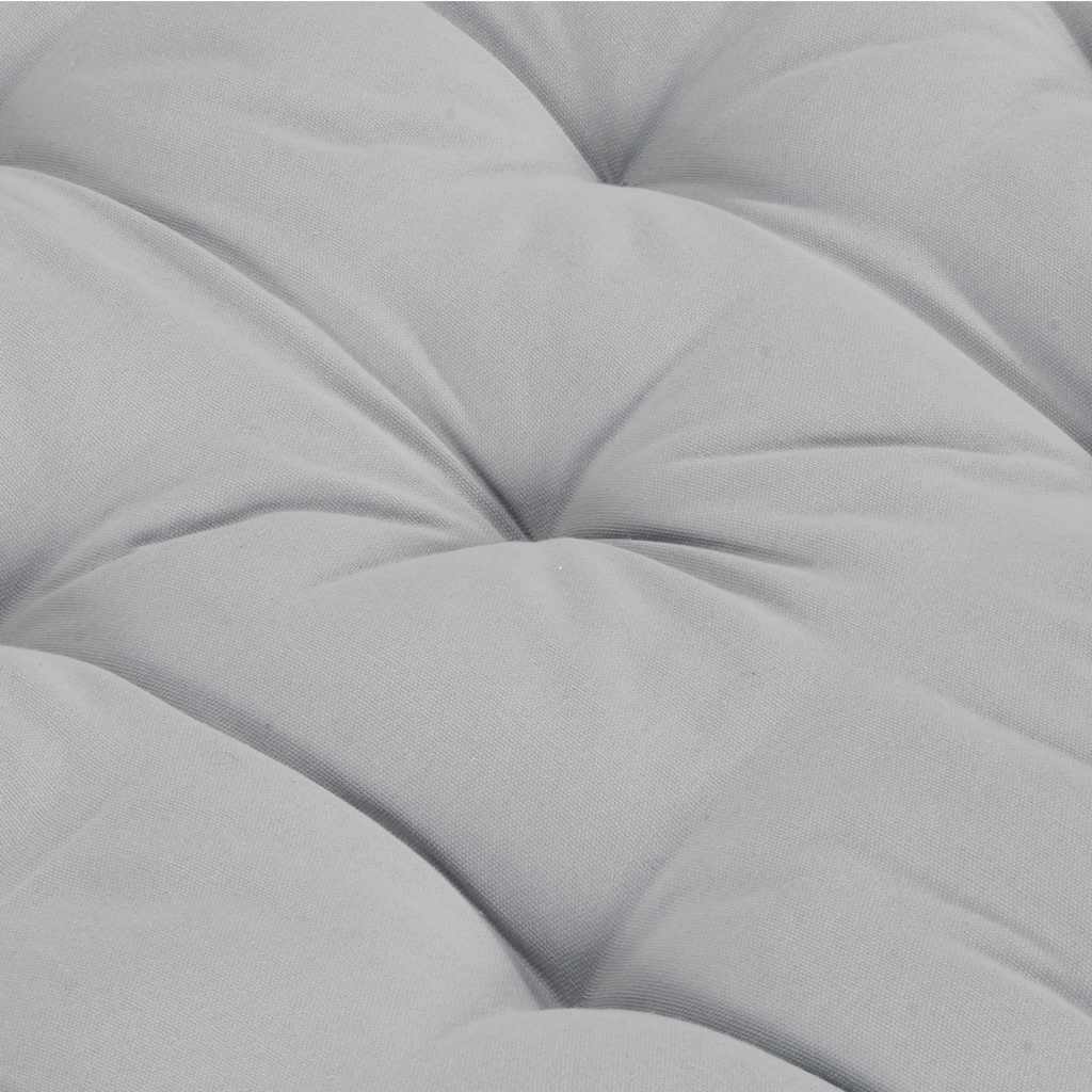 Pallet Floor Cushion Cotton 120x40x7 cm Grey