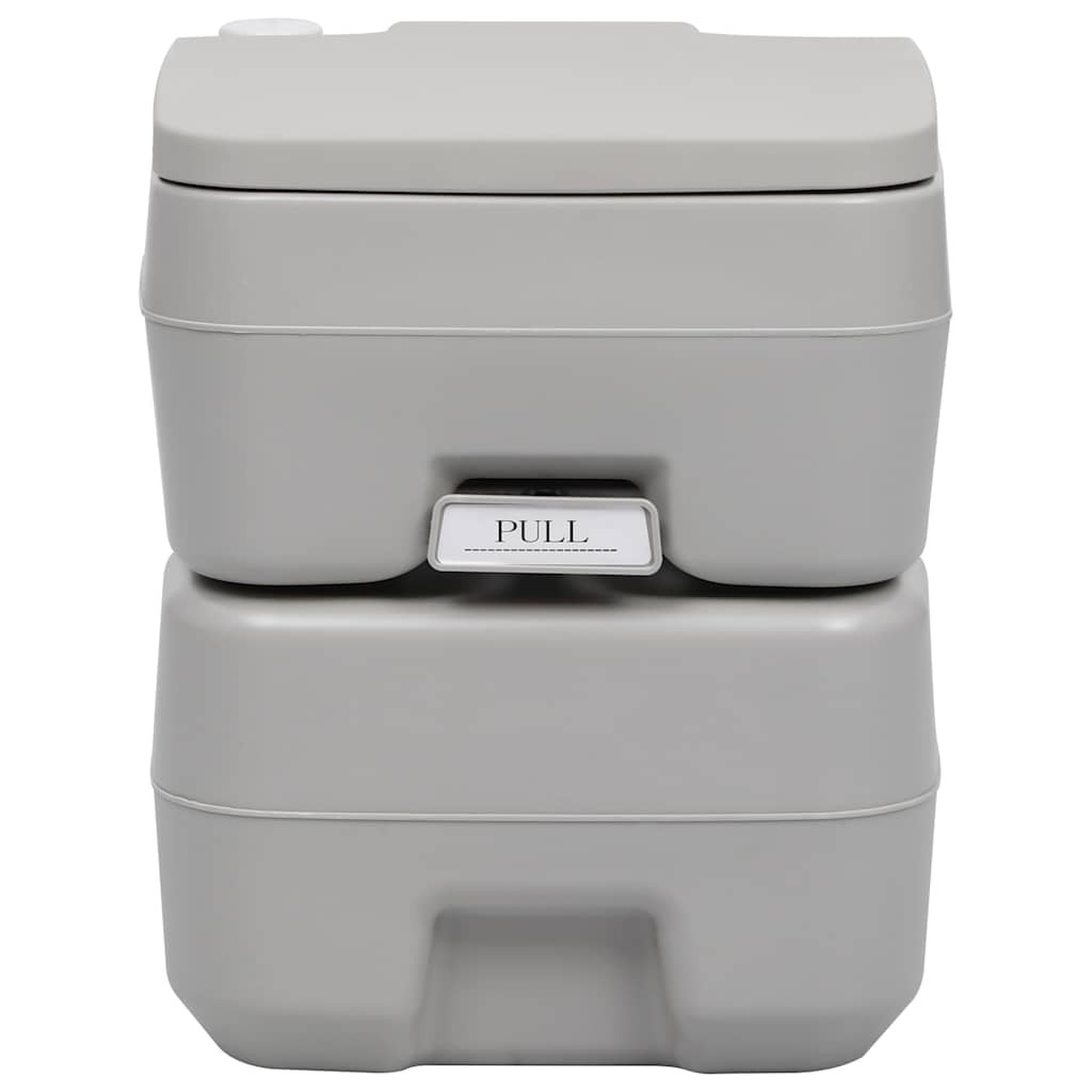 Portable Camping Toilet Grey 20+10 L
