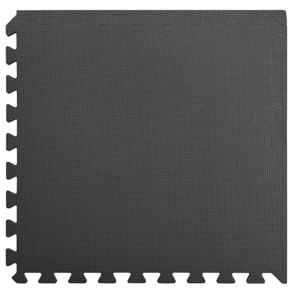 Floor Mats 24 pcs 8.64 mÂ² EVA Foam Black