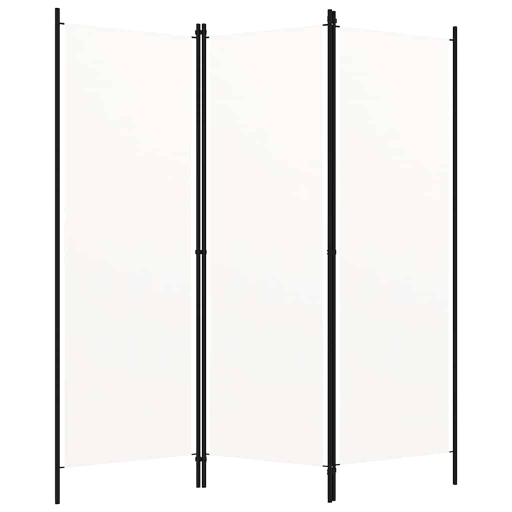 3-Panel Room Divider White 150x180 cm