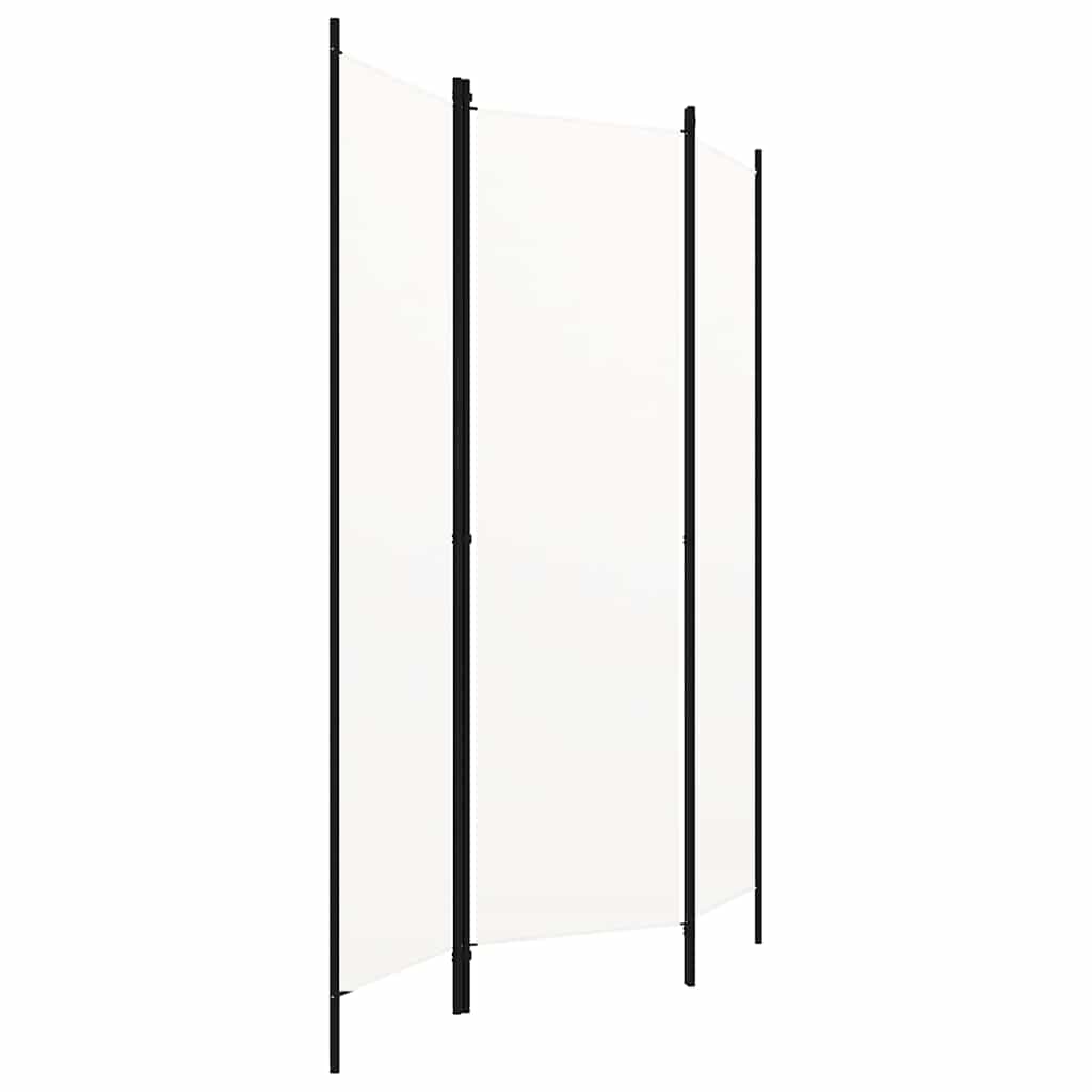 3-Panel Room Divider White 150x180 cm