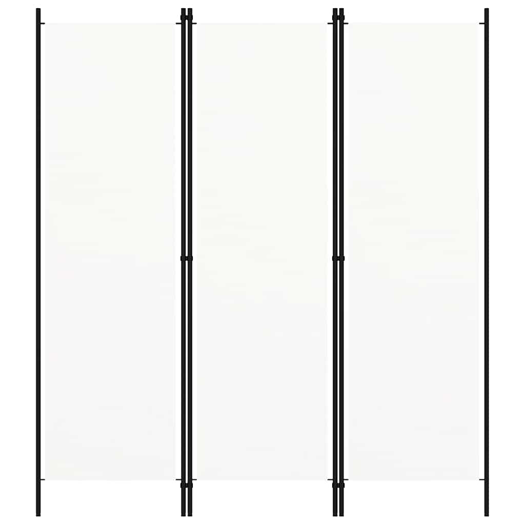 3-Panel Room Divider White 150x180 cm