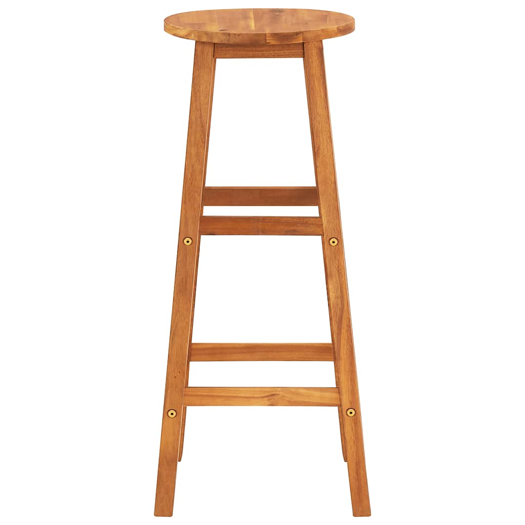 Bar Stools 6 pcs Solid Acacia Wood
