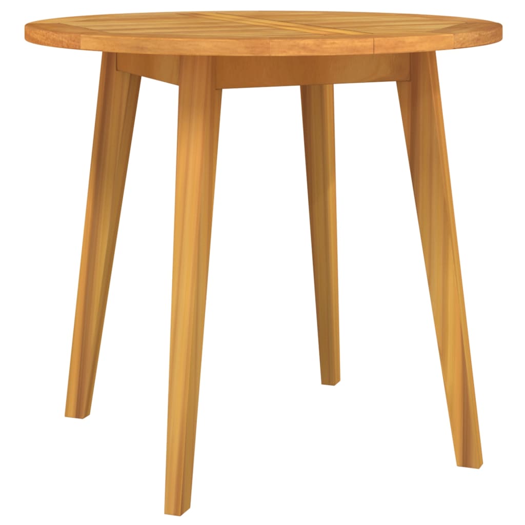 Garden Table Ã˜85x75 cm Solid Wood Acacia