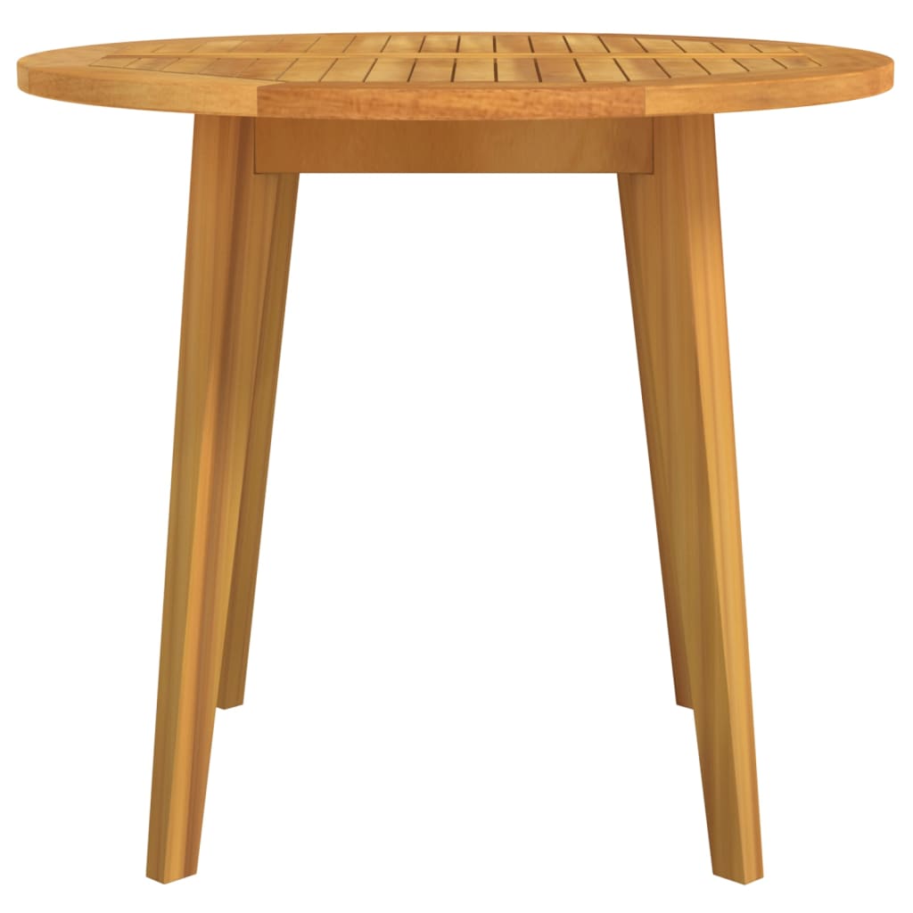 Garden Table Ã˜85x75 cm Solid Wood Acacia