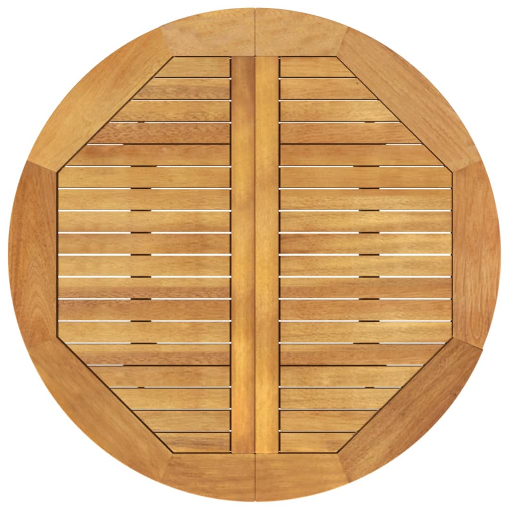 Garden Table Ã˜85x75 cm Solid Wood Acacia