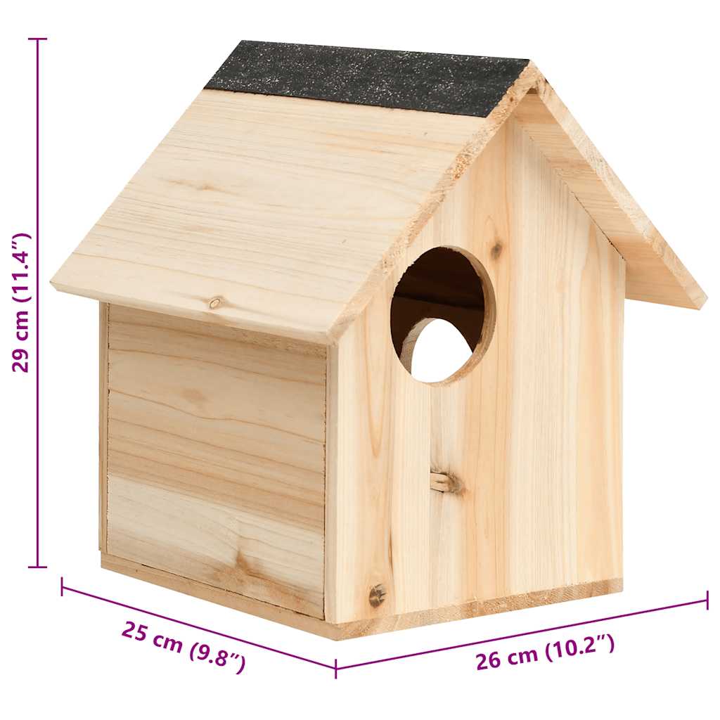 Squirrel House Solid Firwood 26x25x29 cm