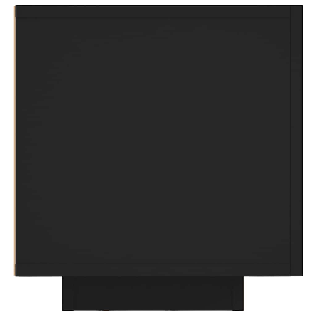 TV Cabinet with LED Lights Black 160x35x40 cm