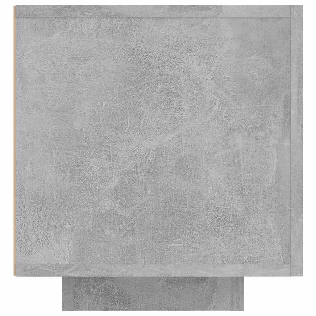 TV Cabinet with LED Lights Concrete Grey 160x35x40 cm