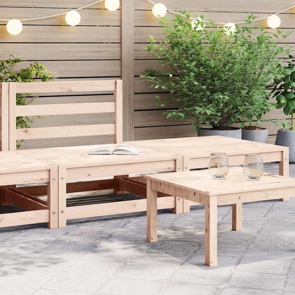 2 Piece Garden Lounge Set Solid Pinewood