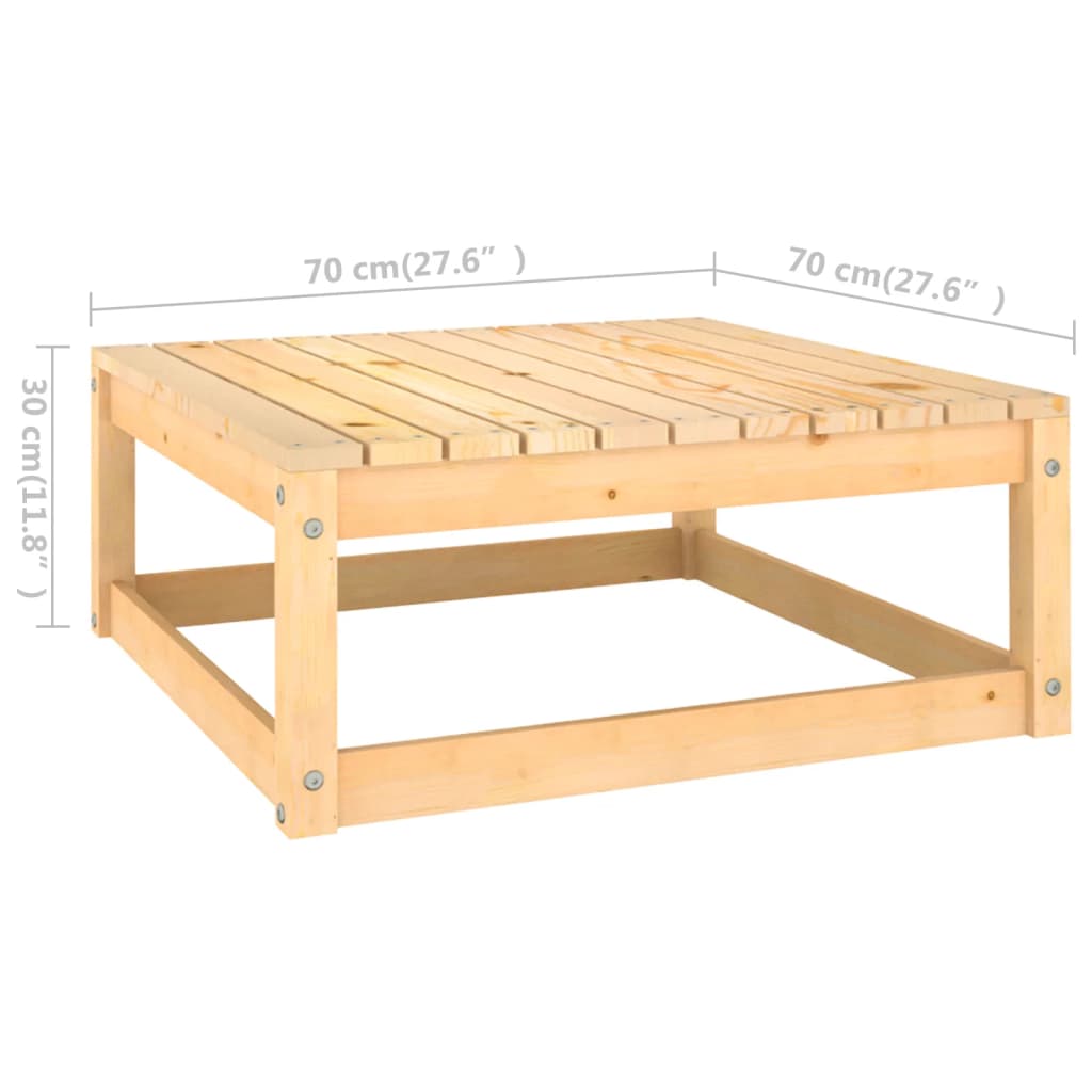 4 Piece Garden Lounge Set Solid Pinewood