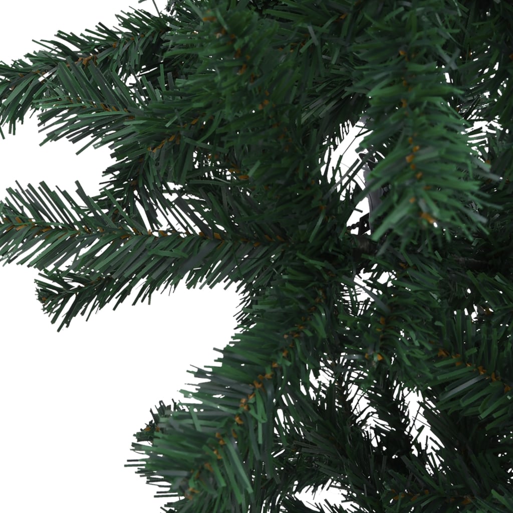 Upside-down Artificial Pre-lit Christmas Tree Green 150 cm