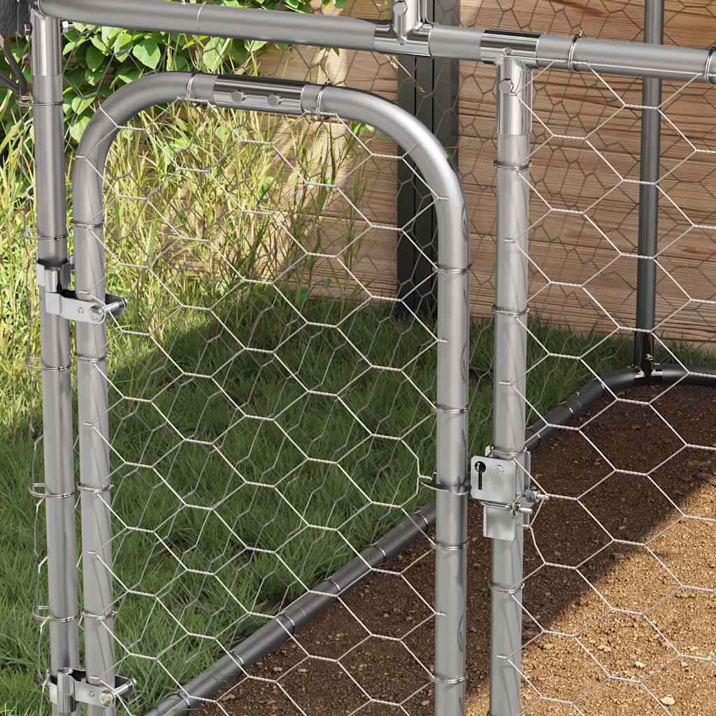 Outdoor Dog Kennel with Roof 600x200x150 cm