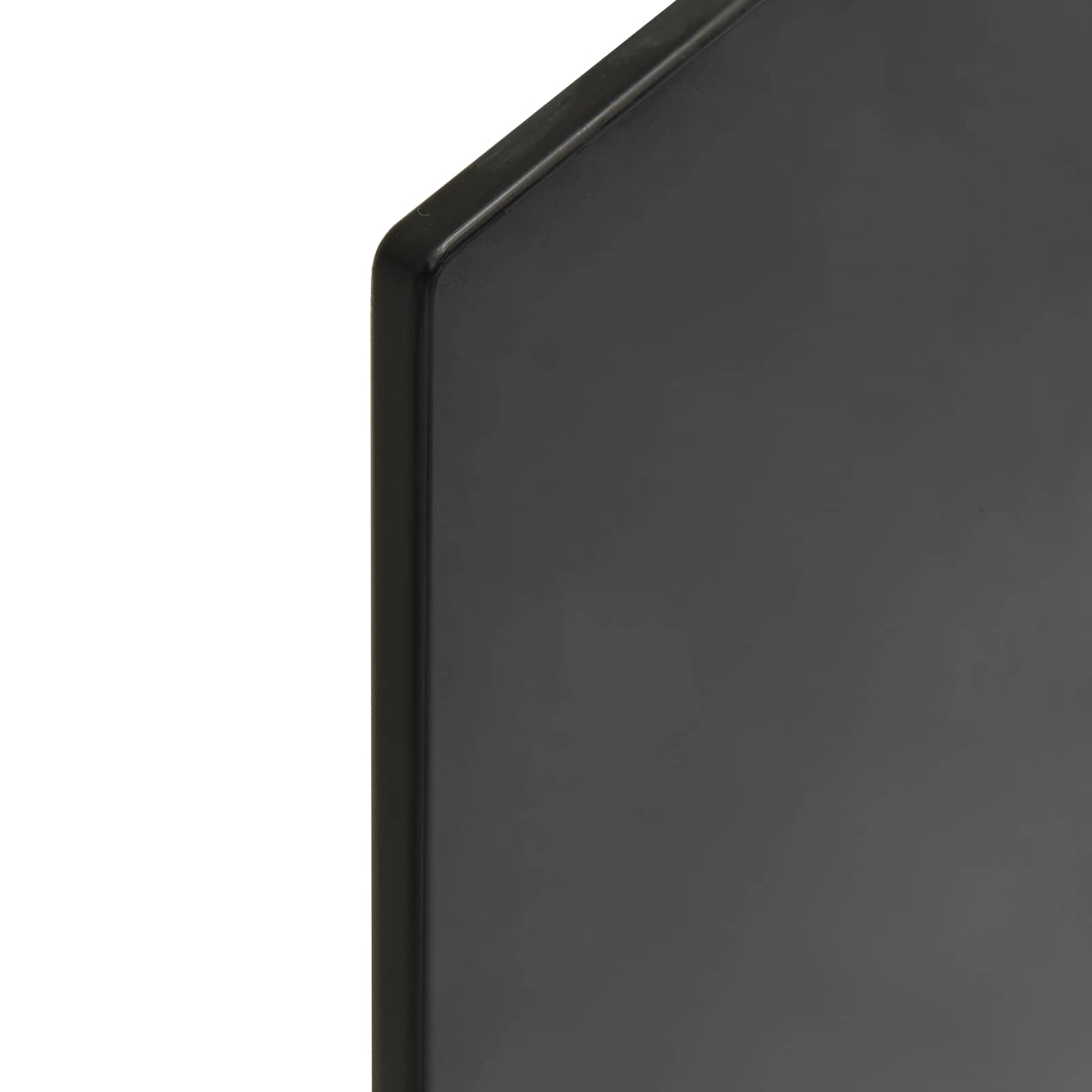 Table Top 4 pcs Black Tempered Glass