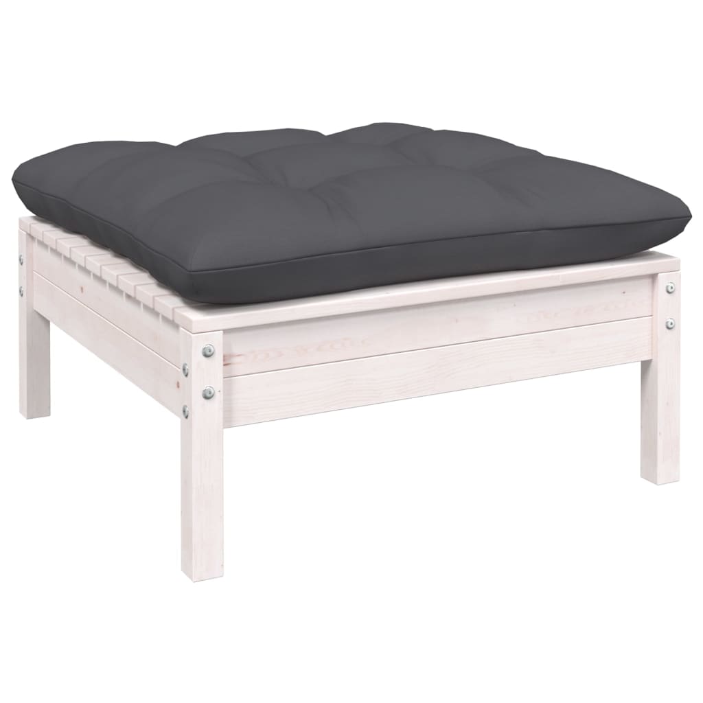 3 Piece Garden Lounge Set with Cushions Solid Wood Pine