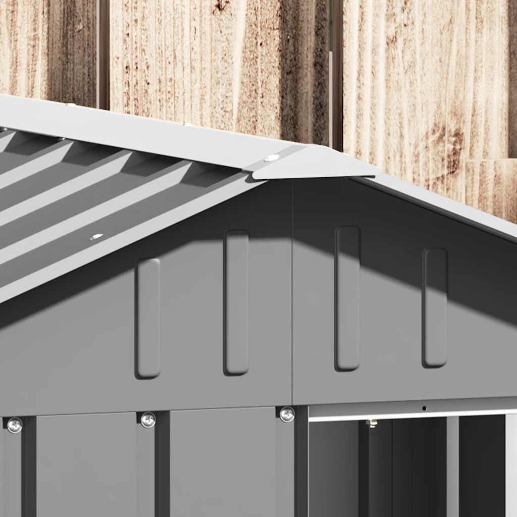Dog House Grey 116.5x103x81.5 cm Galvanised Steel