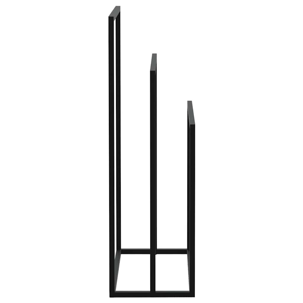 Freestanding Towel Rack Black 48x24x79 cm Iron