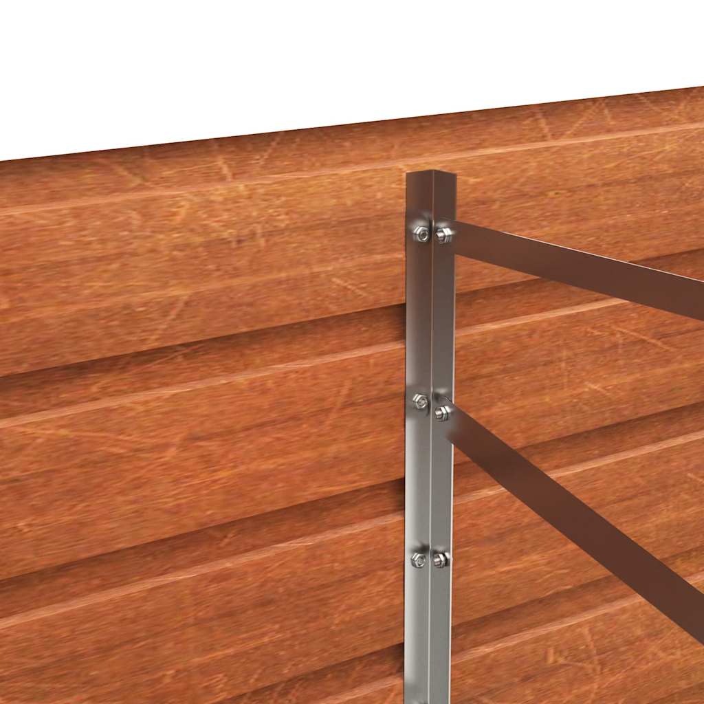 Garden Raised Bed Rusty 160x80x45 cm Corten Steel