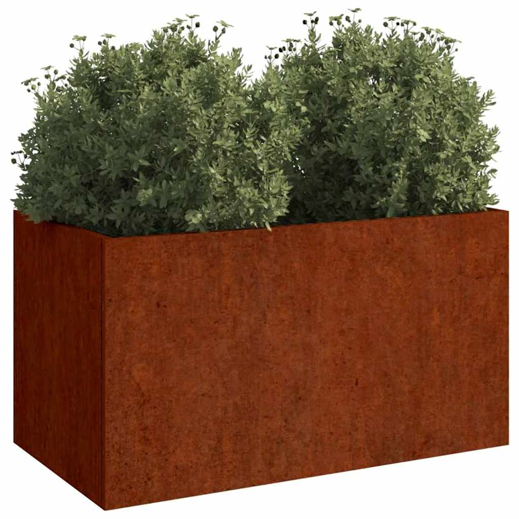 Planter 62x30x29 cm Corten Steel