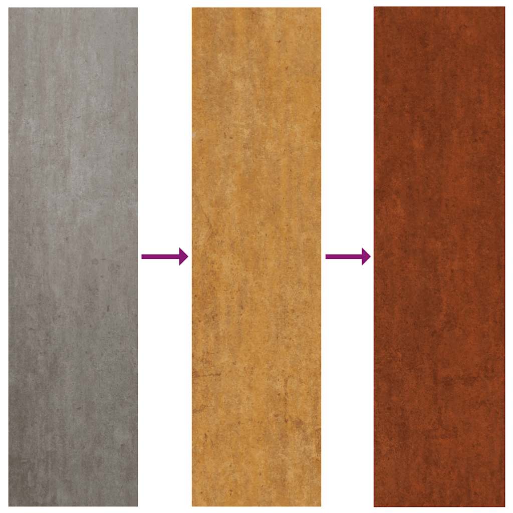 Lawn Edgings 50 pcs 10x103 cm Flexible Corten steel