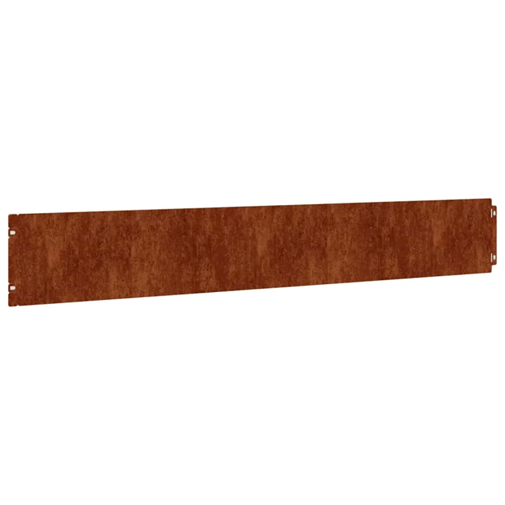 Lawn Edgings 50 pcs 15x103 cm Flexible Corten steel