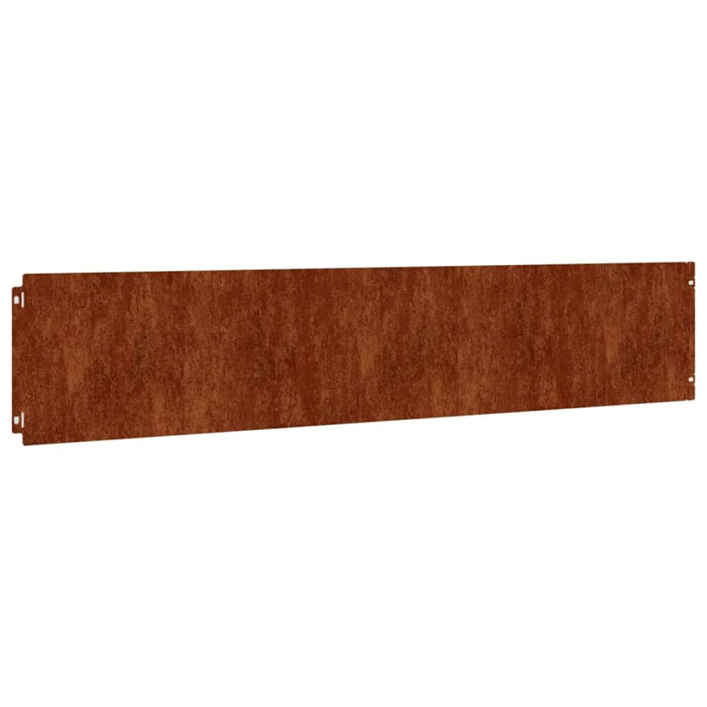 Lawn Edgings 10 pcs 20x103 cm Flexible Corten steel