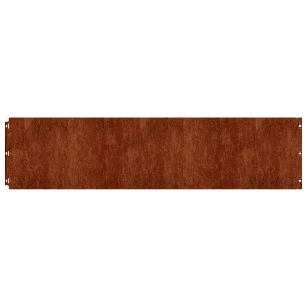 Lawn Edgings 10 pcs 25x103 cm Flexible Corten steel