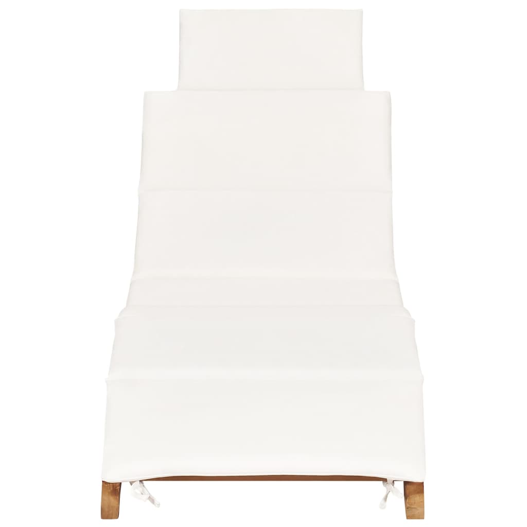 Sun Loungers 2 pcs with Cushions Solid Wood Teak