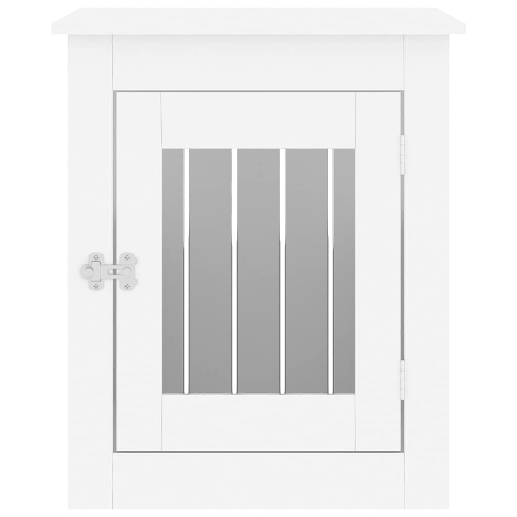 Dog Crate Furniture White 55x75x65 cm Engineered Wood