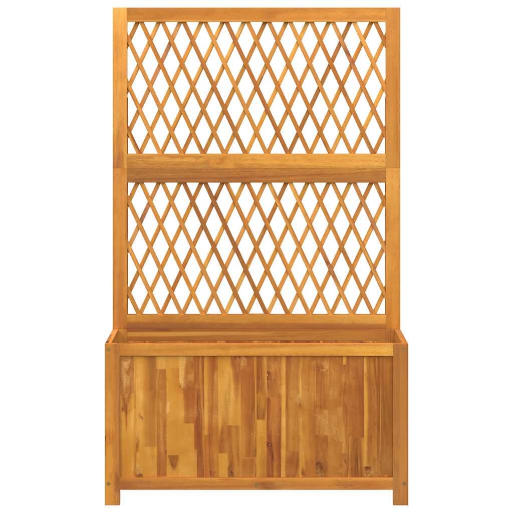 Planter with Trellis 100x32x165 cm Solid Wood Acacia
