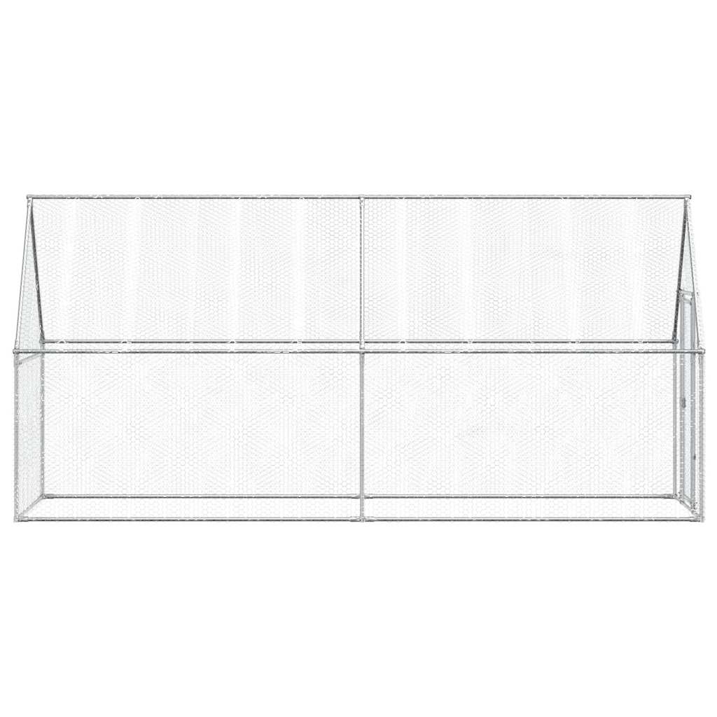 Chicken Cage Silver 400x100x190 cm Galvanised Steel