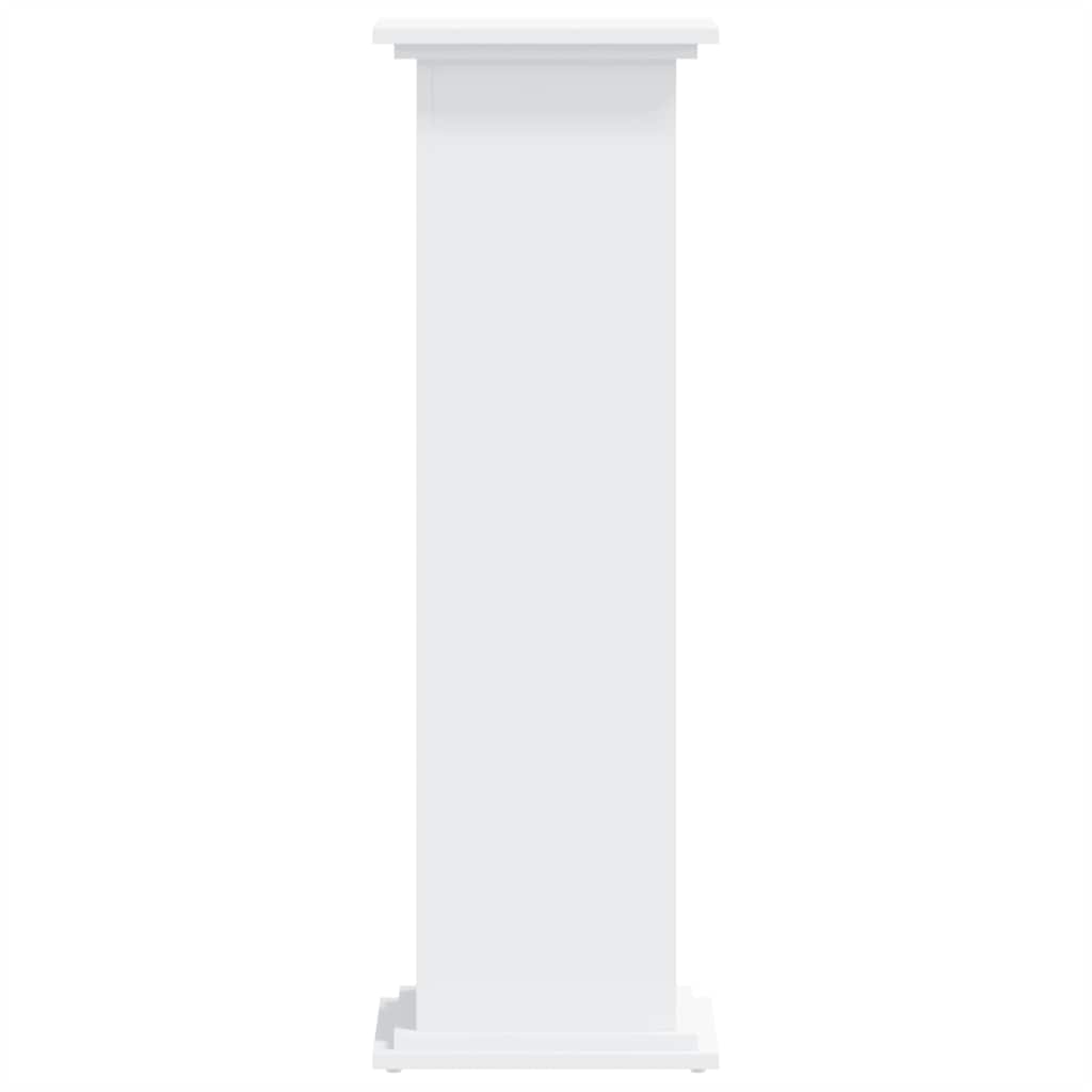 Plant Stand White 33x33x100 cm Engineered Wood