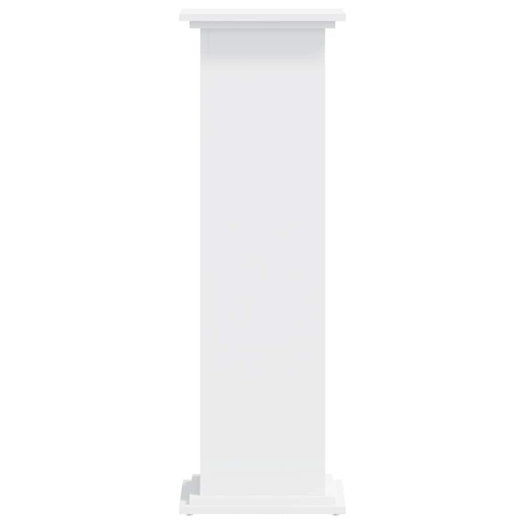 Plant Stand White 33x33x100 cm Engineered Wood