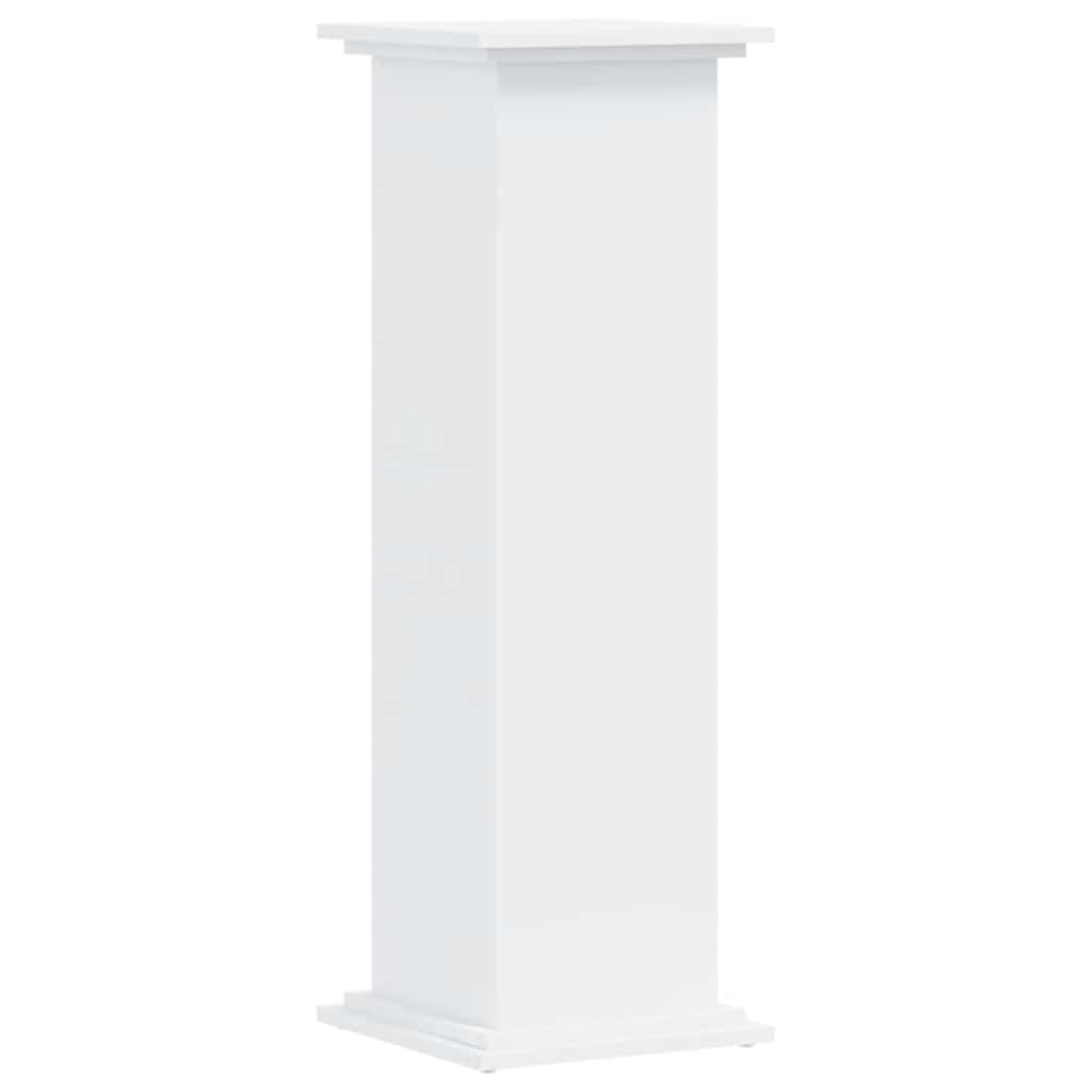 Plant Stand White 33x33x100 cm Engineered Wood
