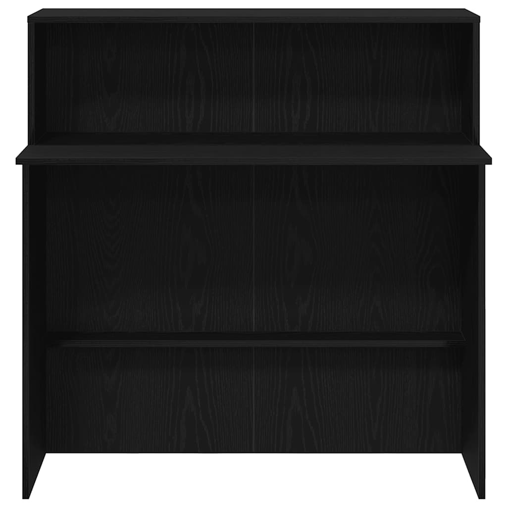 Reception Desk Black 100x50x103.5 cm Engineered Wood