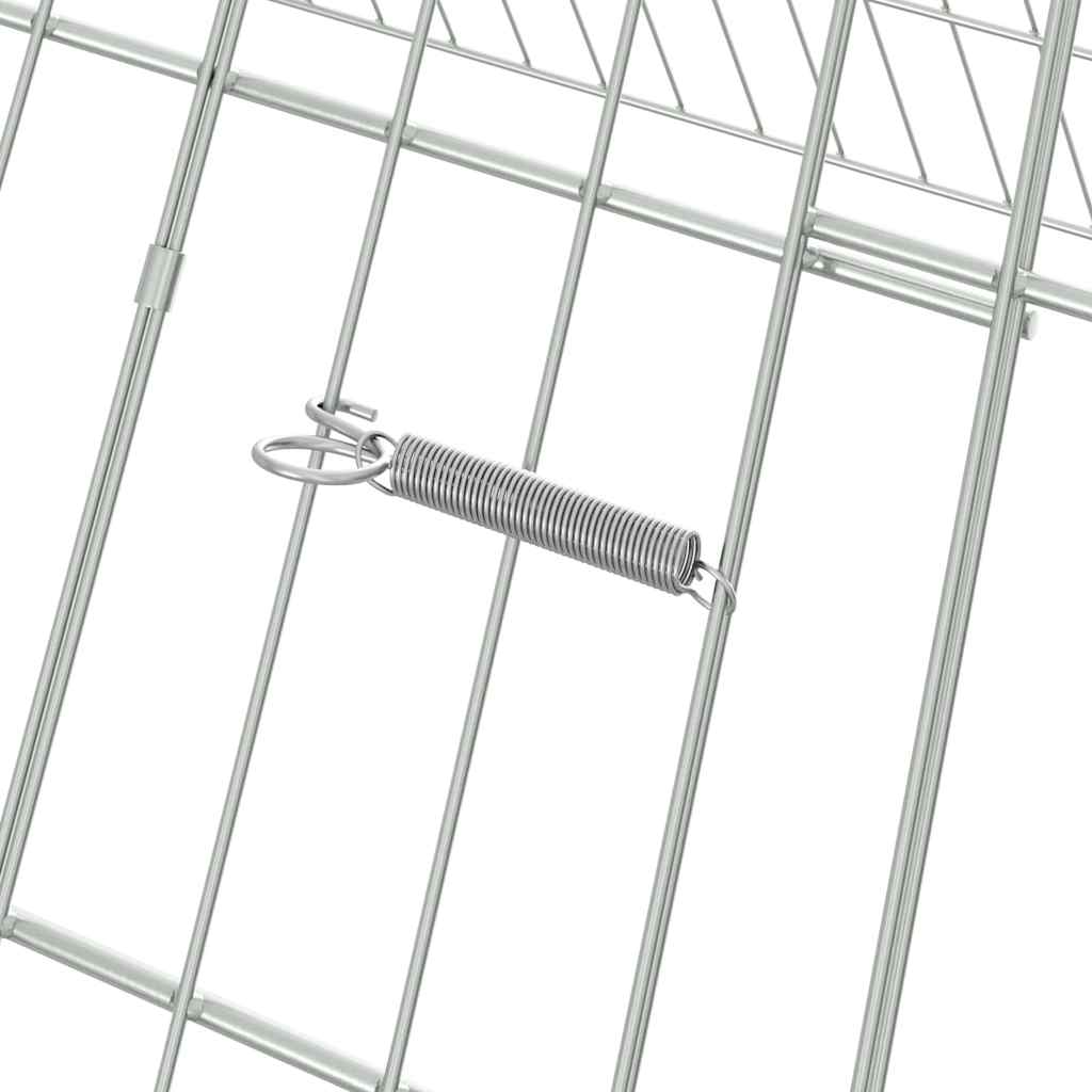 Chicken Cage Silver 215 x 100 x 85 cm Galvanised Steel