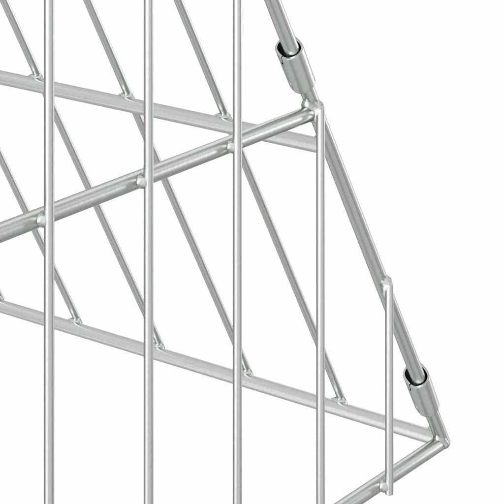 Chicken Cage Silver 215 x 100 x 85 cm Galvanised Steel