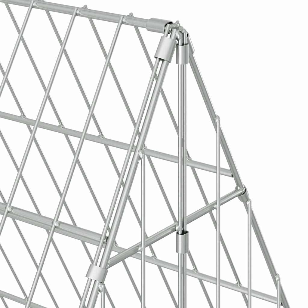 Chicken Cage Silver 215 x 100 x 85 cm Galvanised Steel